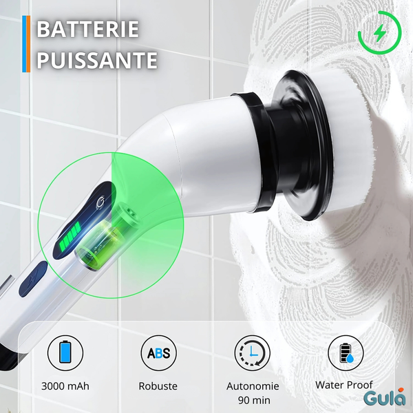 Brosse Électrique de Nettoyage Sans Fil - 7 Têtes Interchangeables