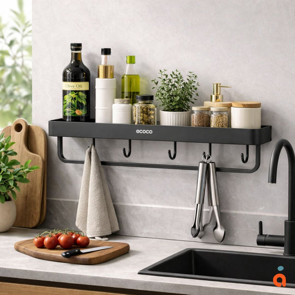 Étagère Murale ECOCO Sans Perçage – Organisation Élégante et Pratique