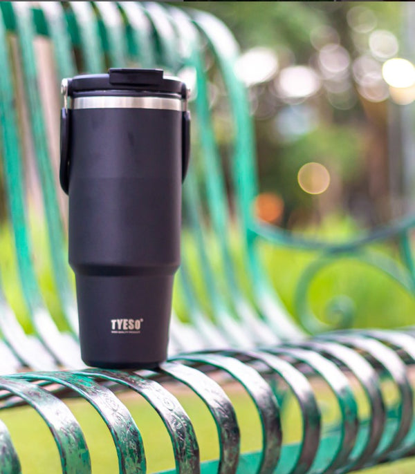 MUG Isotherme Premium Inox - TYESO® ROAM (900ML)  - NOIR