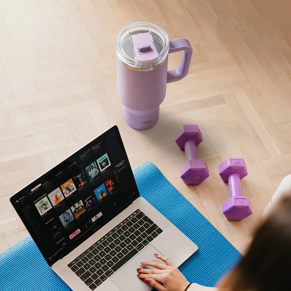 MUG Isotherme Premium - TYESO® AURA (900ML)  - PURPLE