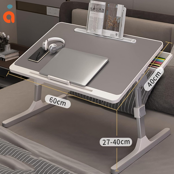 Table de Lit Pliable pour PC Portable – Hauteur & Inclinaison Réglables