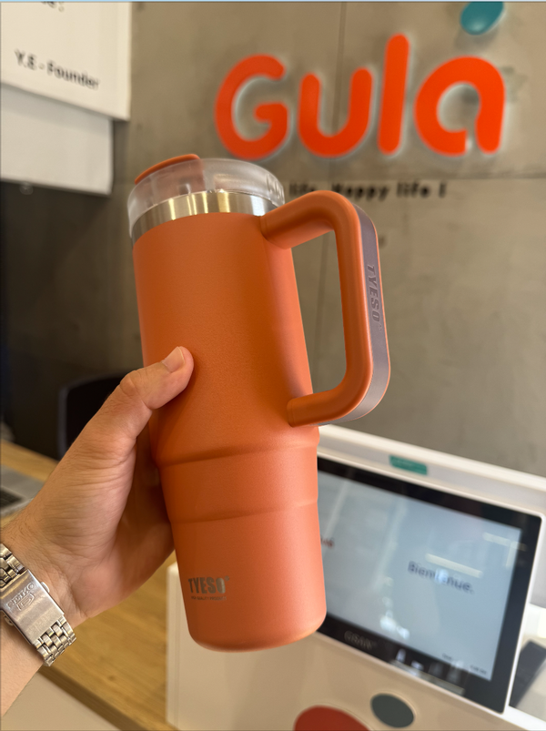 MUG Isotherme Premium - TYESO® AURA (900ML)  - Terracotta