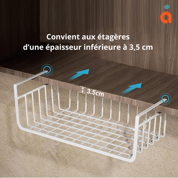 Étagère d’appoint pour placard – Medium 40×24,5×14 cm