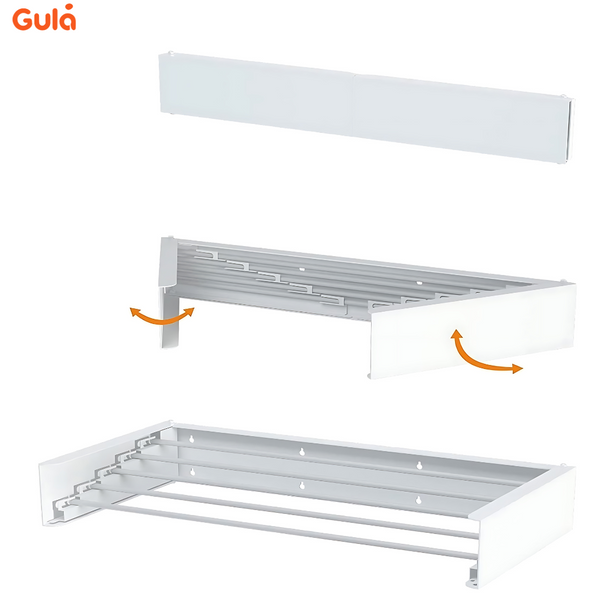 Etendoir Mural Pliable 80 cm - Super pratique & Discret