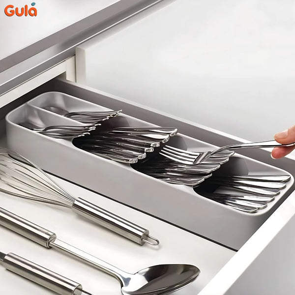 Organisateur de Couverts Pratique – Rangement Optimal pour Tiroirs de Cuisine