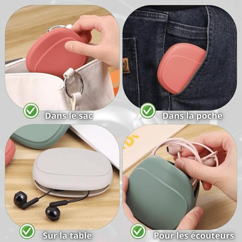Boîte D'accessoires Pour écouteurs En Cuir PU Sublimé De Protection En Gros - Chine Étui écouteurs Et Boîte D'accessoires Pour écouteurs Prix