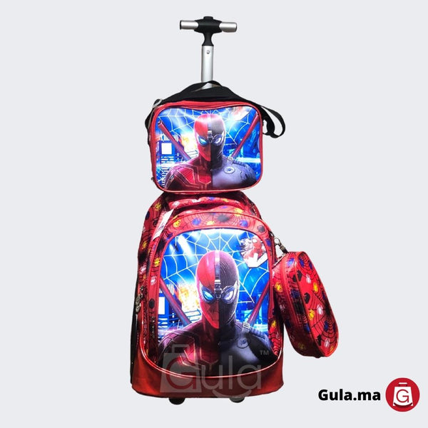 Cartable à roulettes Spiderman Gula